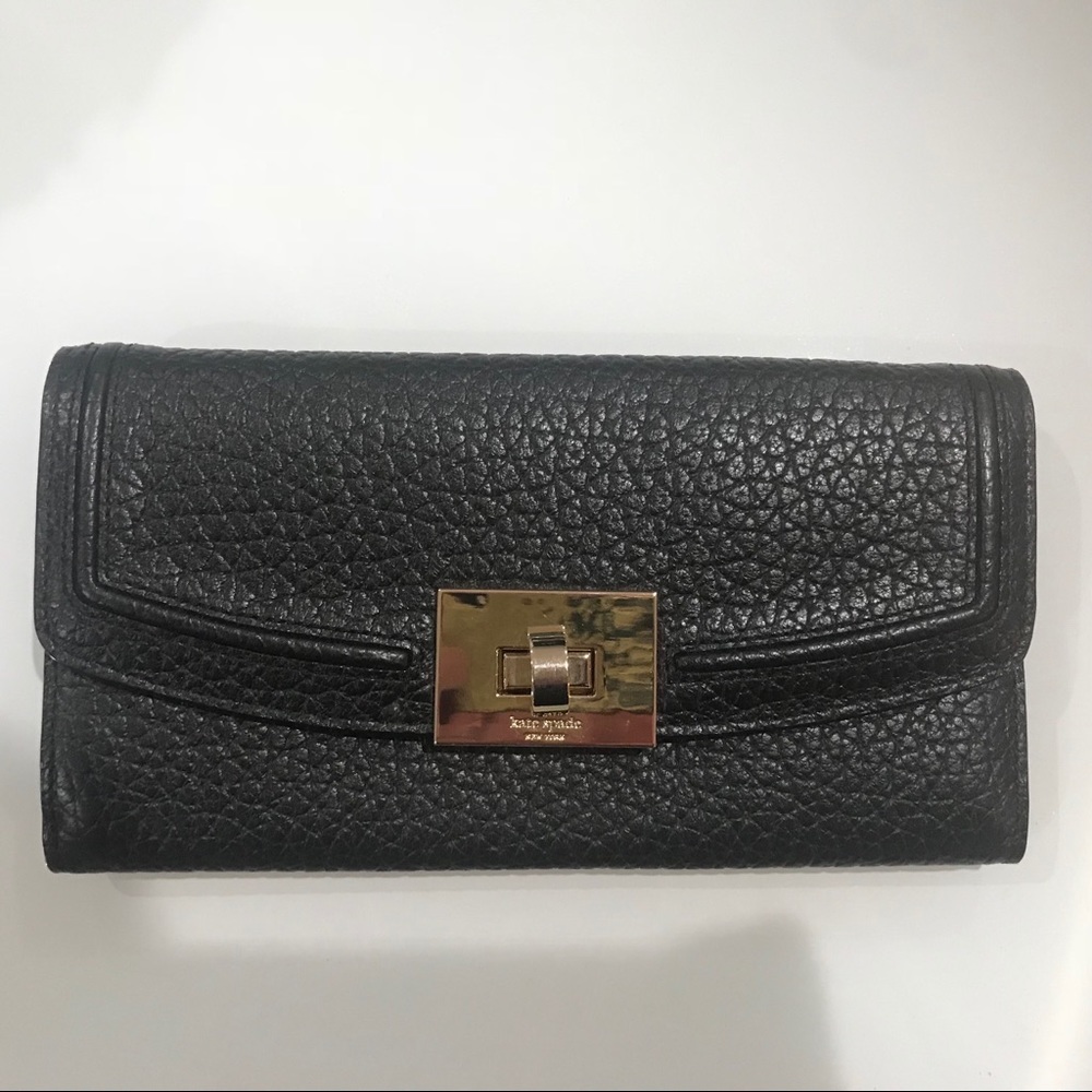 NWOT Black Kate Spade Envelope Wallet
